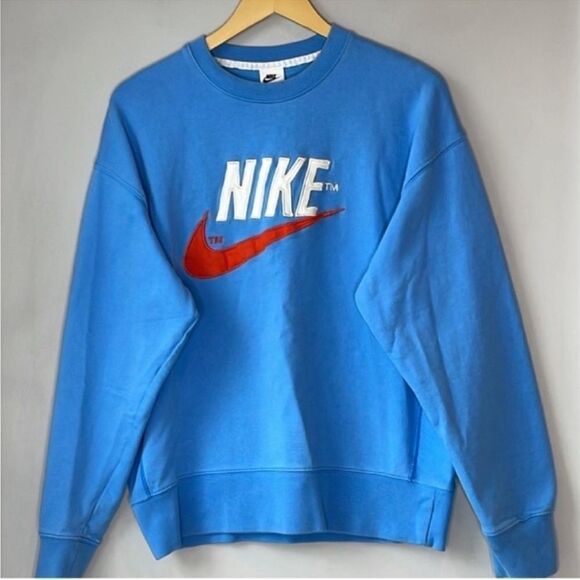 Nike Other - Nike Sky Blue Crewneck Sweatshirt French Terry